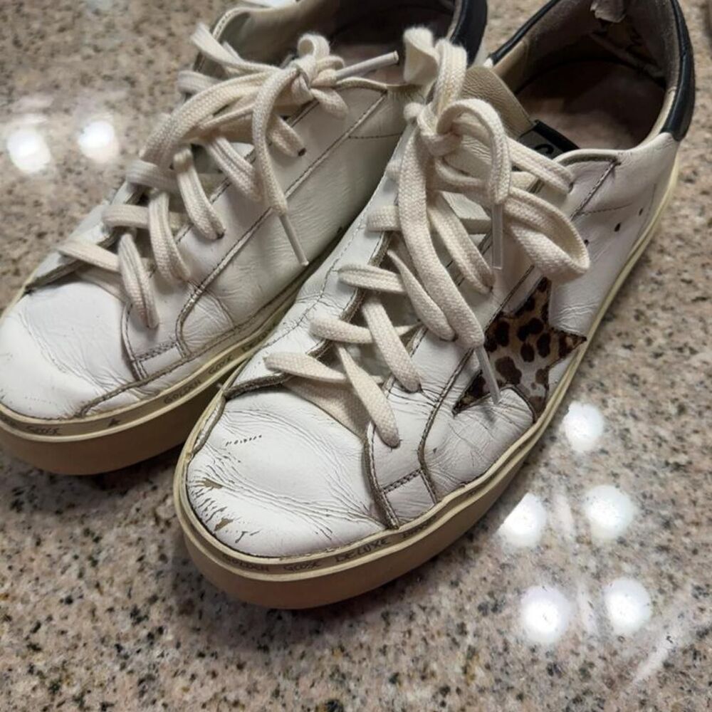 Golden-goose Women's White and Cream Trainers